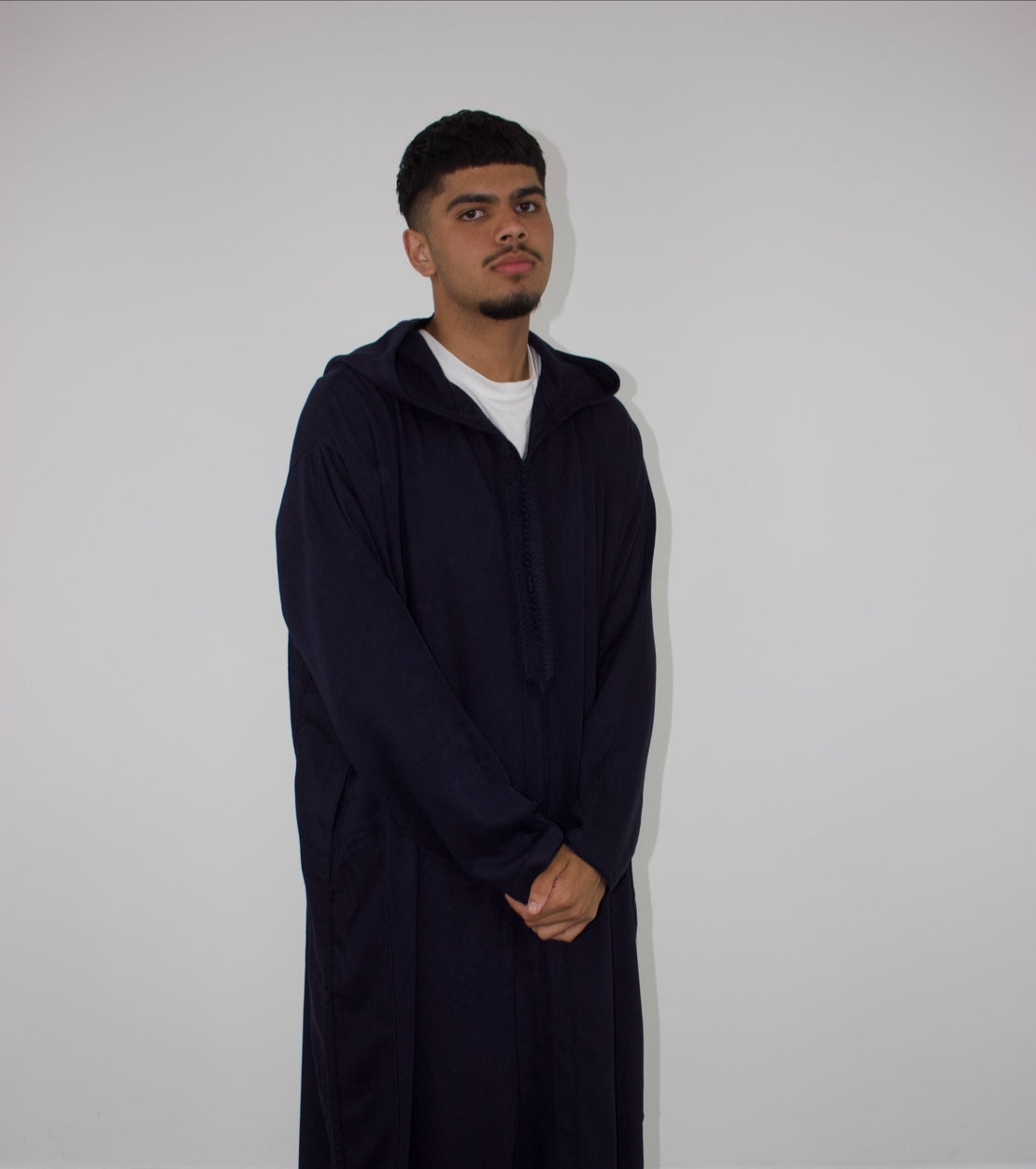 NAVY BLUE- MALIFA WOOL DJELLABA